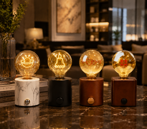 LED Table Lamp Base Luxury Bedroom Night Ambient Lighting LED table lamp base luxury bedroom night ambient lighting scene
