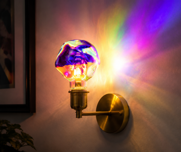 Rainbow Iridescent LED Bulb Lighting Effect