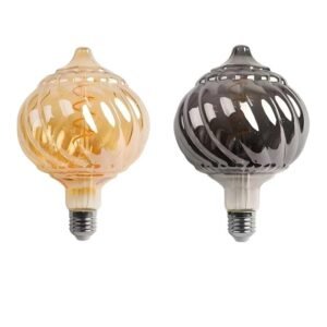 Unique Shape LED Filament Bulb Amber and Smoke Grey Decorative Light Unique shape LED filament bulb in amber and smoke grey glass for decorative lighting and OEM wholesale supply
