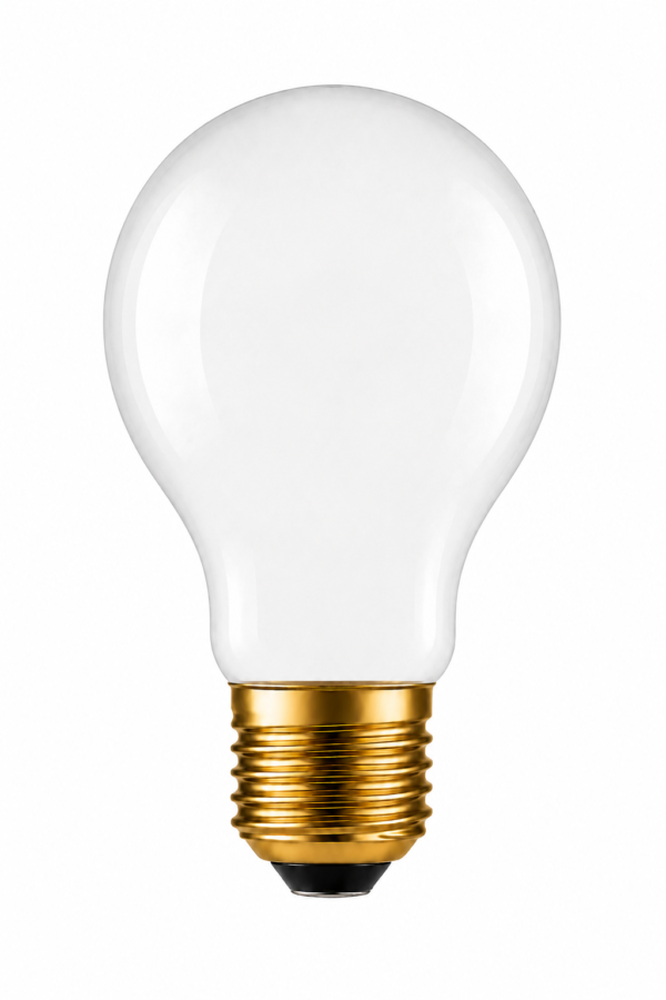 A60 LED Filament Light Bulb – Milky Glass, Screw Base - Product Detail Image 9 A60 Milky Glass LED filament light bulb Screw base - product detail image 9