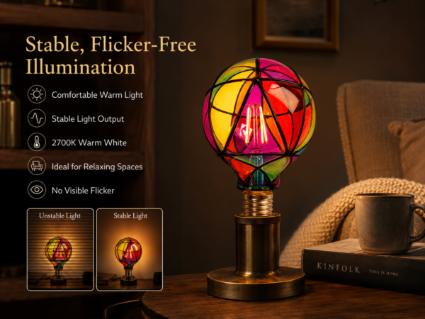 G95 Multicolor hand-painted glass Decorative bulb Screw Base - product detail image 2
