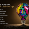 G95 Multicolor hand-painted glass Decorative bulb Screw Base - product detail image 3