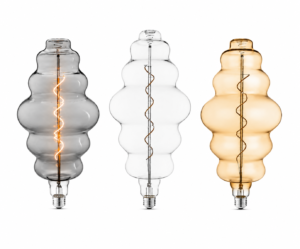 LED Filament Bulb E27 Multi Color Smoke Clear Amber Glass White Background Display LED filament bulb E27 multi color smoke clear amber glass white background decorative lighting OEM wholesale