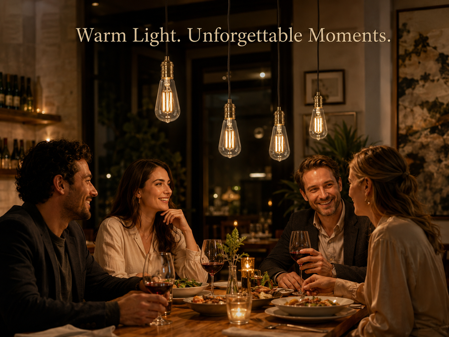 ST64 LED Filament Bulb Restaurant Lighting Solution - TITK LED
