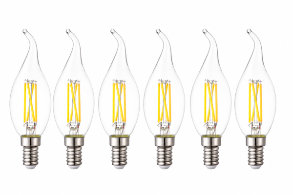 C35拉尾4W 透明玻璃 LED灯丝灯 螺口灯头 - product detail image 2