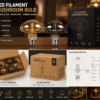 Mushroom LED Filament Bulb OEM Custom Packaging Wholesale Solution Mushroom LED filament bulb OEM custom packaging and wholesale lighting solution