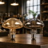 Mushroom LED Filament Bulb Restaurant Lighting Application Scene Mushroom LED filament bulb used in luxury restaurant interior lighting application