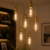 ST64 Edison LED Bulb Home Pendant Lighting Application ST64 Edison LED bulb home pendant light application with vintage decorative lighting design