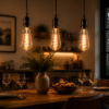 ST64 LED Filament Bulb Restaurant Lighting Solution ST64 LED filament bulb restaurant lighting solution with vintage Edison decorative design