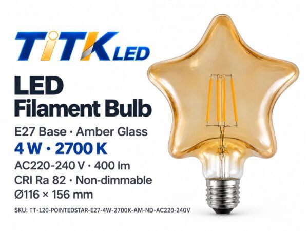 120-pointed-star-e27-led-filament-bulb-4w-2700k-hero-2 120-Pointed Star E27 LED filament bulb product overview