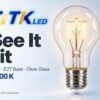 76cddd03-691a-4a05-8709-19ada7125133-1 A60 LED filament bulb illuminated with a warm 2200 K glow