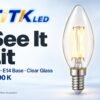 c35-e14-led-filament-bulb-4w-2700k-lit-4 C35 E14 LED filament bulb lighting illustration at 2700 K