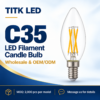 c35-e14-led-filament-bulb-4w-2700k-product-1 Clear C35 E14 LED filament bulb, product view