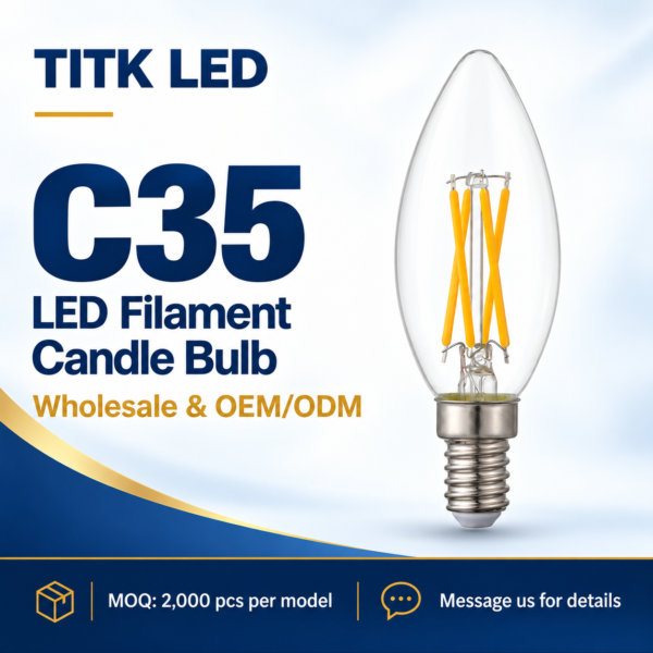 c35-e14-led-filament-bulb-4w-2700k-product-1 Clear C35 E14 LED filament bulb, product view