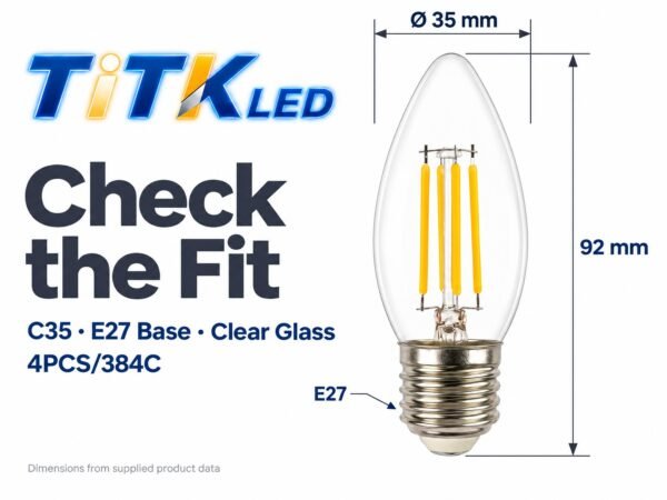 c35-e27-led-filament-bulb-4w-2700k-dimensions-3-1 C35 E27 LED filament bulb dimensions: 35 mm diameter and 92 mm height