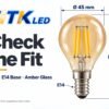 g45-e14-led-filament-bulb-4w-2700k-dimensions-3 G45 E14 LED filament bulb dimensions: 45 mm diameter and 80 mm height