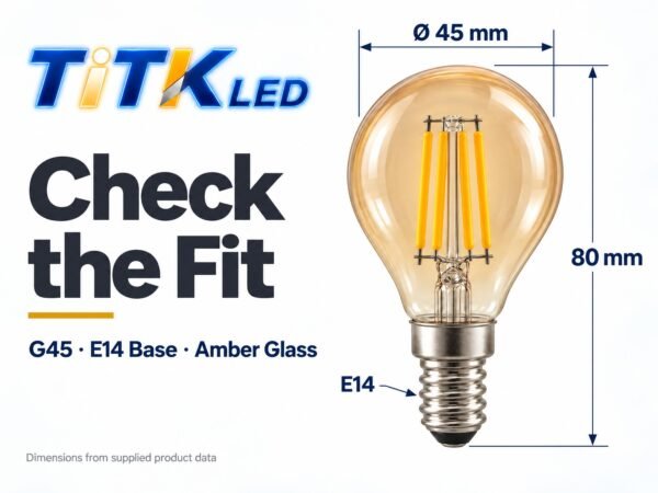 g45-e14-led-filament-bulb-4w-2700k-dimensions-3 G45 E14 LED filament bulb dimensions: 45 mm diameter and 80 mm height