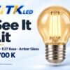 g45-e27-led-filament-bulb-4w-2700k-lit-4 G45 E27 LED filament bulb lighting illustration at 2700 K