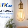 ST64 E27 LED Filament Bulb 4W 2200K Scene ST64 E27 LED filament bulb decorative lighting application illustration
