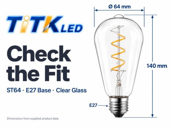 st64-e27-led-filament-bulb-4w-2700k-dimensions-3 ST64 E27 LED filament bulb dimensions: 64 mm diameter and 140 mm height