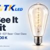st64-e27-led-filament-bulb-4w-2700k-lit-4 ST64 E27 LED filament bulb lighting illustration at 2700 K