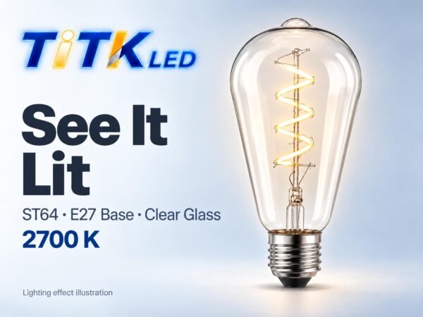 st64-e27-led-filament-bulb-4w-2700k-lit-4 ST64 E27 LED filament bulb lighting illustration at 2700 K