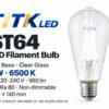 ST64 E27 LED Filament Bulb 8W 6500K ST64 E27 LED filament bulb product overview
