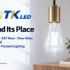 ST64 E27 LED Filament Bulb 8W 6500K Scene ST64 E27 LED filament bulb decorative lighting application illustration