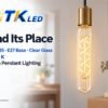 T30-125 E27 LED Filament Bulb 4W 2200K Scene T30-125 E27 LED filament bulb decorative lighting application illustration