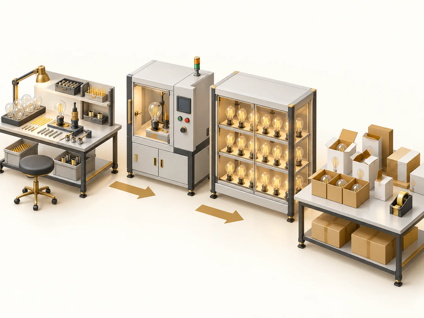 TITK LED Filament Bulb Factory Production