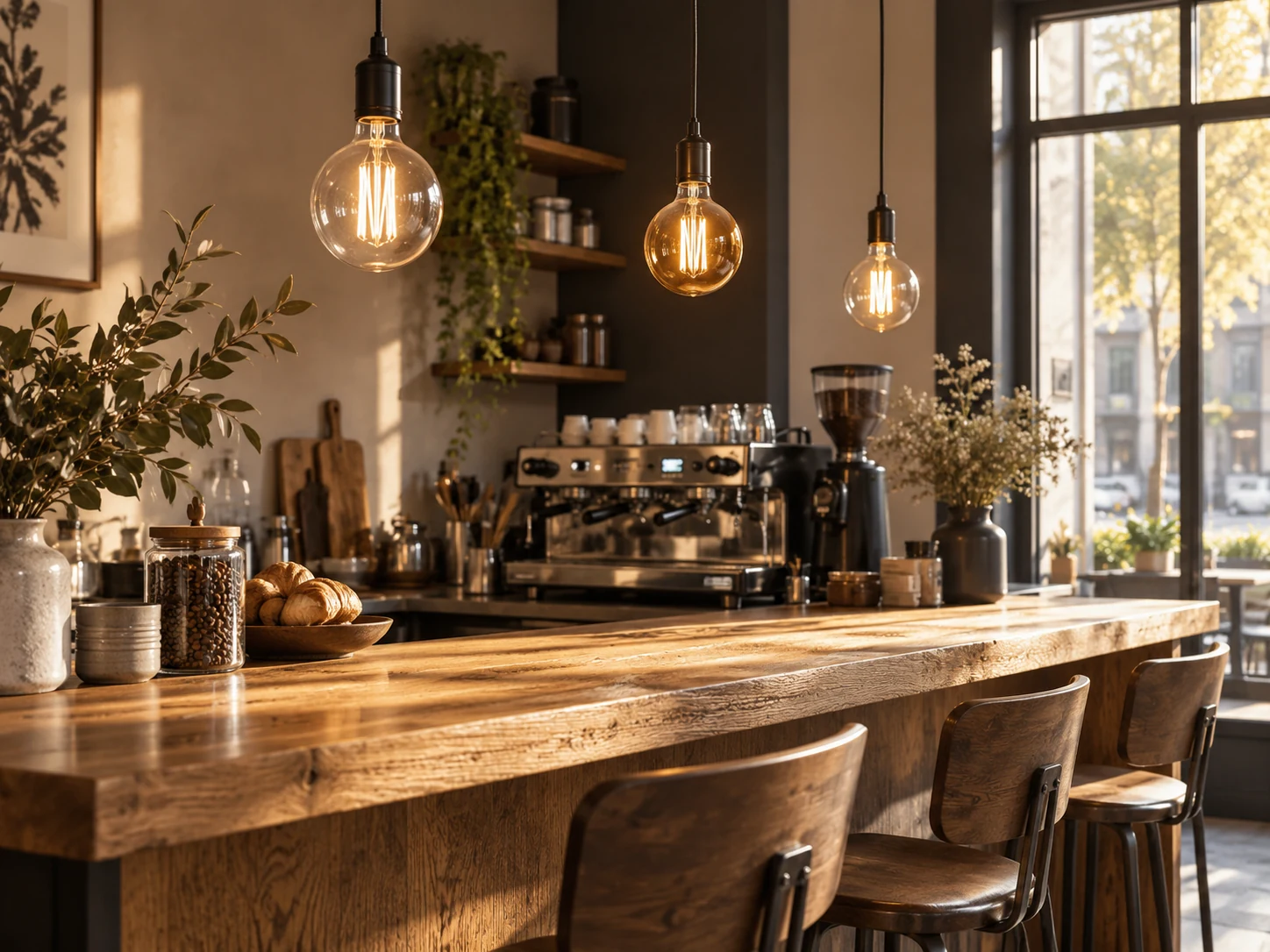 LED Filament Bulbs for Cafe Lighting