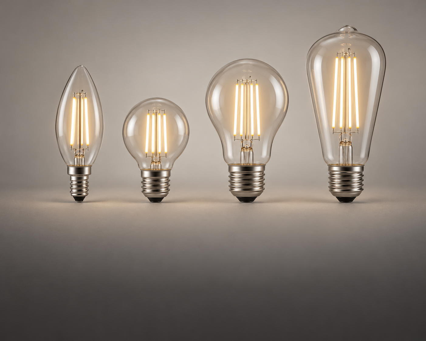 Classic LED filament bulb collection concept